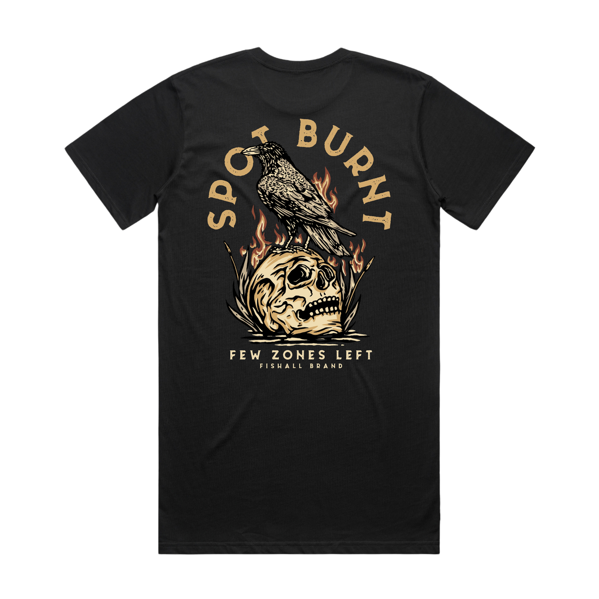 Spot Burnt Black Short Sleeve – Fishall Brand